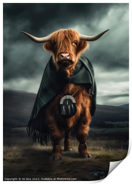 Highlander Print by Craig Doogan Digital Art