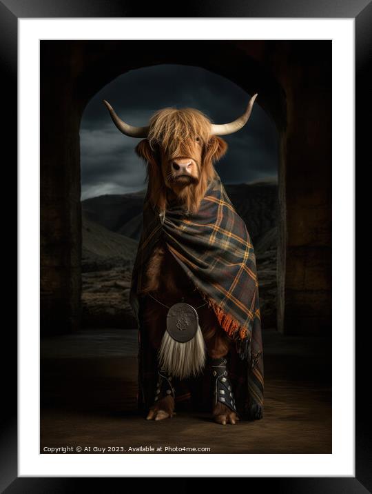 Highlander 3 Framed Mounted Print by Craig Doogan Digital Art