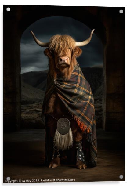 Highlander 3 Acrylic by Craig Doogan Digital Art
