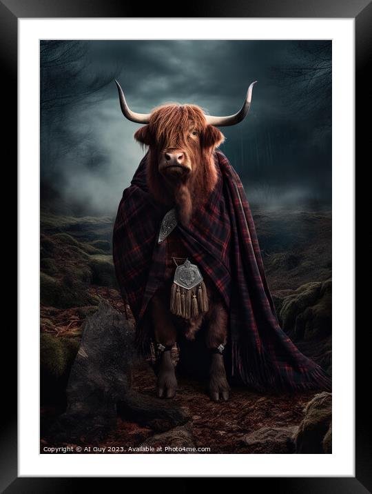 Highlander 2 Framed Mounted Print by Craig Doogan Digital Art