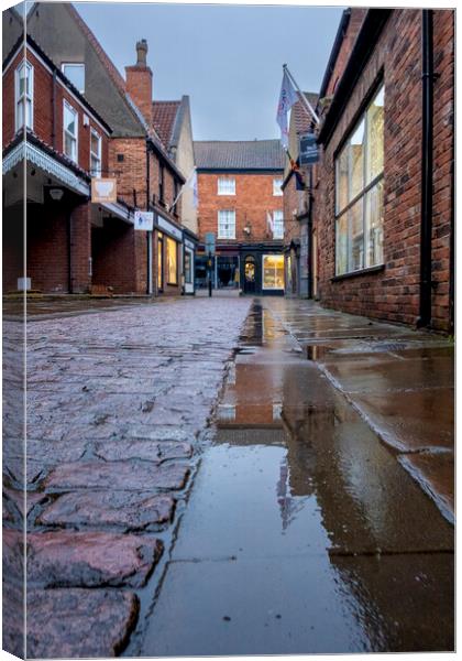 Saint Pauls Lane Lincoln Canvas Print by Steve Smith