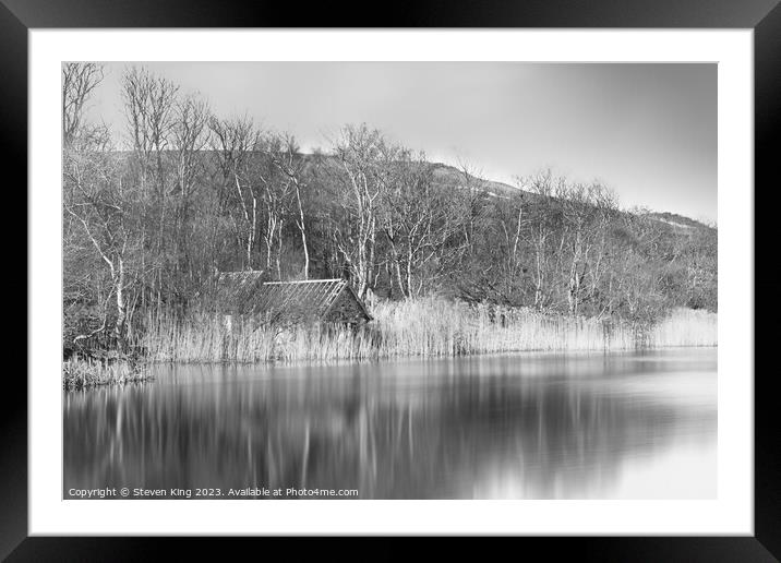 Serene Reflections of Loch Mire Framed Mounted Print by Steven King