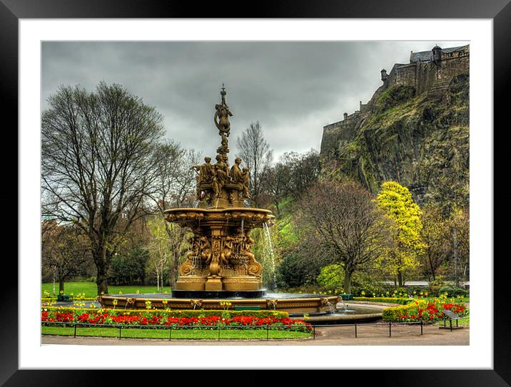 The Ross Fountain Framed Mounted Print by Tom Gomez