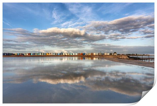 Cloudscape colours over Brightlingsea  tidal pool  Print by Tony lopez