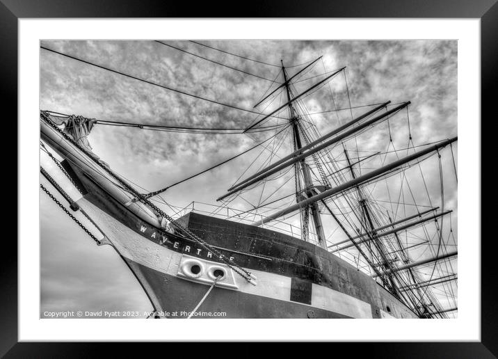 Wavertree Sailing Ship    Framed Mounted Print by David Pyatt