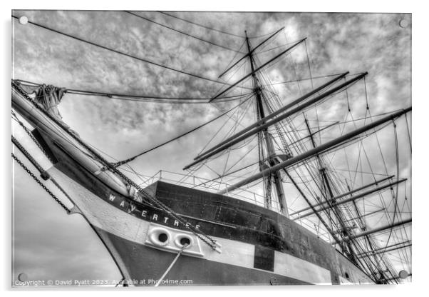 Wavertree Sailing Ship    Acrylic by David Pyatt