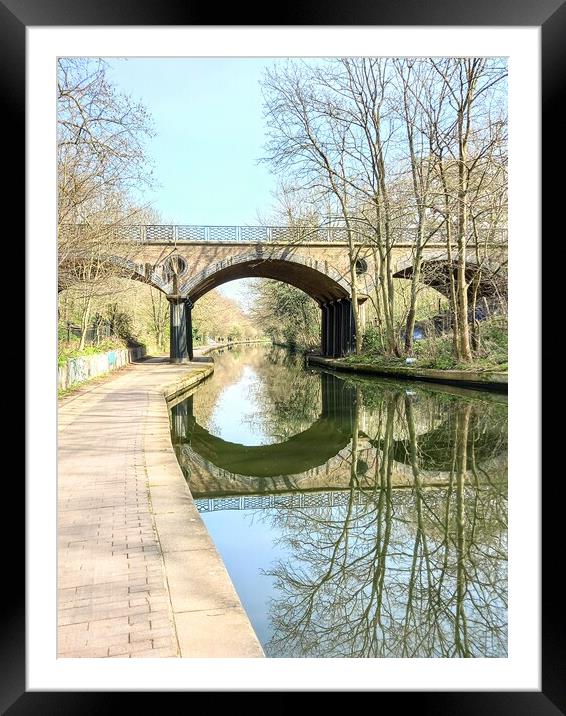 Serenity on Regent's Canal Framed Mounted Print by Peter Lewis