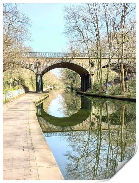 Serenity on Regent's Canal Print by Peter Lewis