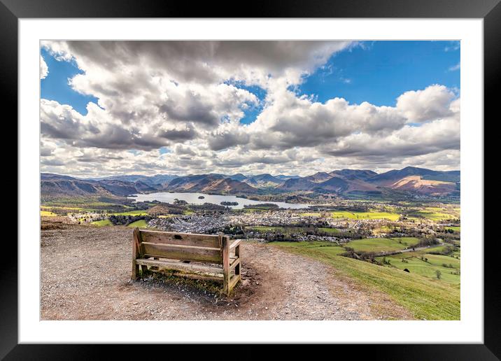 Majestic View of Keswick Framed Mounted Print by James Marsden