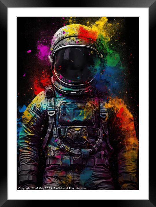 AI Astronaut Framed Mounted Print by Craig Doogan Digital Art