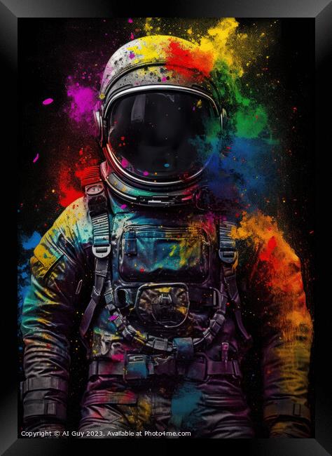 AI Astronaut Framed Print by Craig Doogan Digital Art