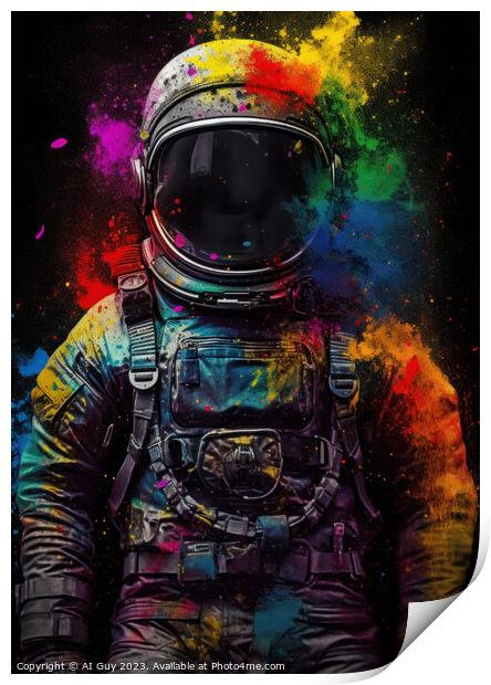 AI Astronaut Print by Craig Doogan Digital Art