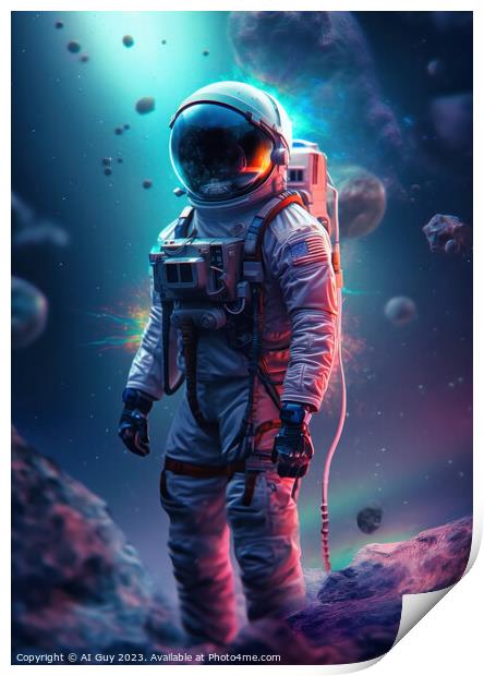 AI Spaceman Print by Craig Doogan Digital Art