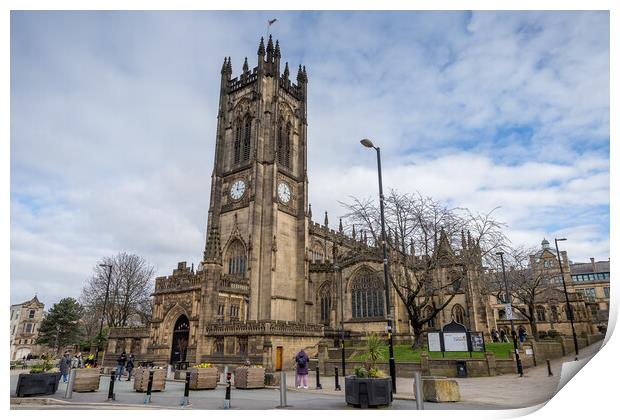 Manchester cathedral in HDR Print by Jason Wells