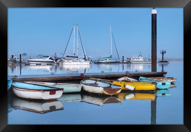 Early morning blue over breakfast Harbour  Framed Print by Tony lopez