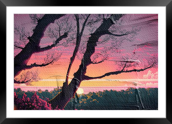 Forest Sunset 04 Framed Mounted Print by Glen Allen