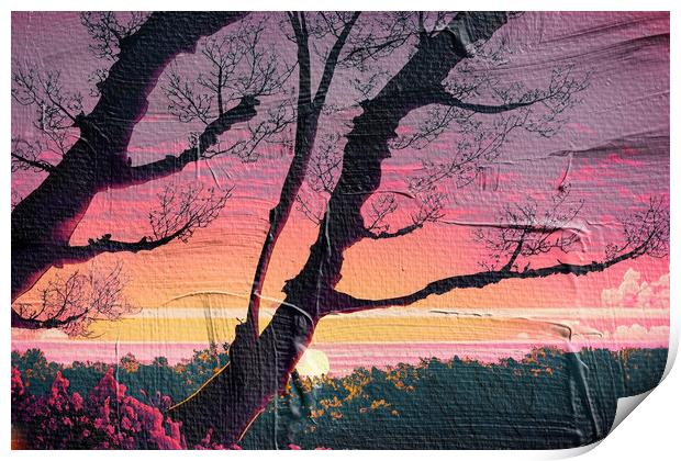 Forest Sunset 04 Print by Glen Allen