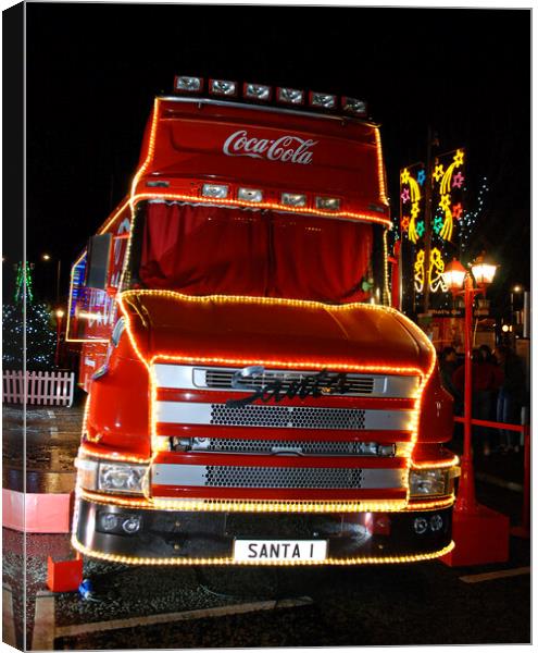 Coca Cola truck Canvas Print by Allan Durward Photography