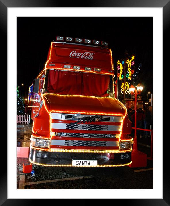 Coca Cola truck Framed Mounted Print by Allan Durward Photography