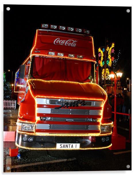 Coca Cola truck Acrylic by Allan Durward Photography