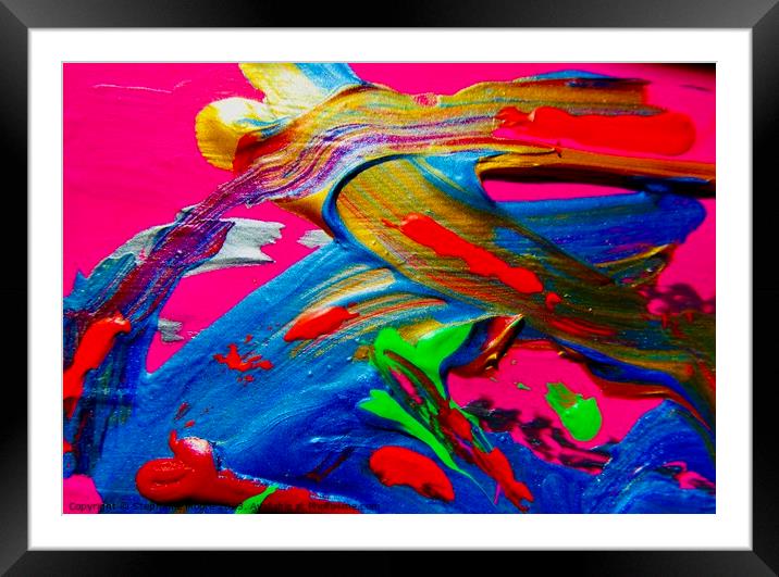 Abstract nonphoto Framed Mounted Print by Stephanie Moore