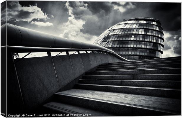 London City Hall Canvas Print by Dave Turner