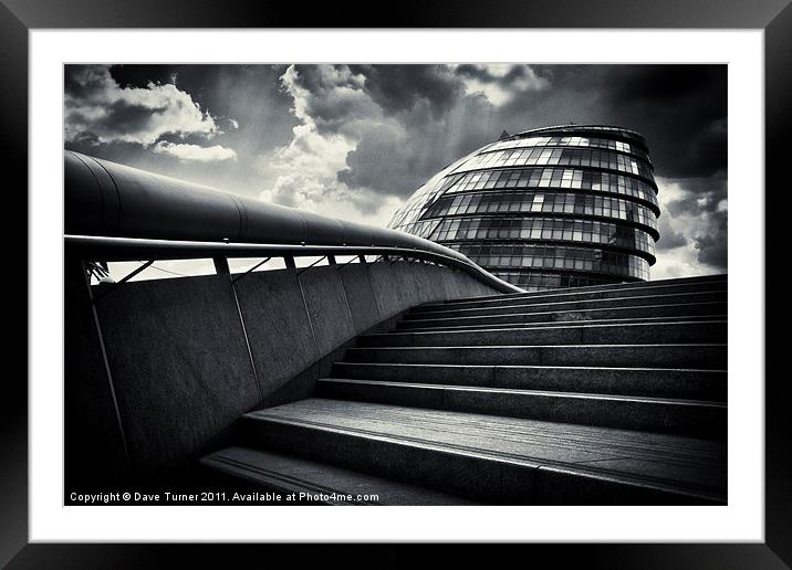 London City Hall Framed Mounted Print by Dave Turner