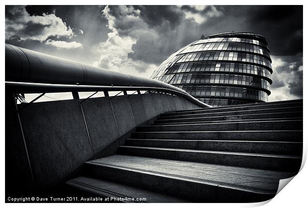 London City Hall Print by Dave Turner