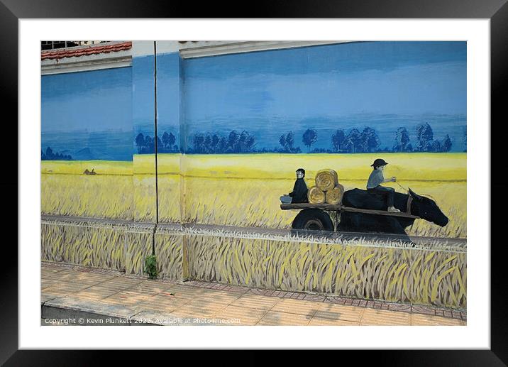 Saigon (Ho Chi Minh City) Street Art Framed Mounted Print by Kevin Plunkett