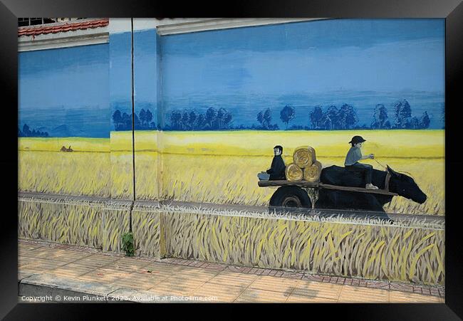 Saigon (Ho Chi Minh City) Street Art Framed Print by Kevin Plunkett