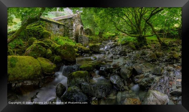 Water Mill Framed Print by Darrell Evans