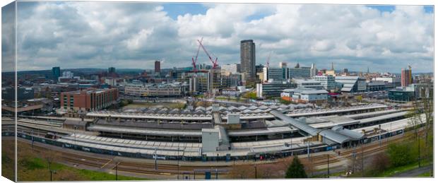 Sheffield City Skyline  Canvas Print by Apollo Aerial Photography