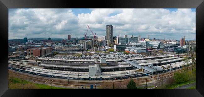 Sheffield City Skyline  Framed Print by Apollo Aerial Photography