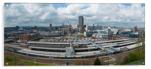 Sheffield City Skyline  Acrylic by Apollo Aerial Photography