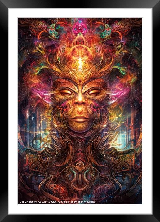 Psychedelic Trance Framed Mounted Print by Craig Doogan Digital Art