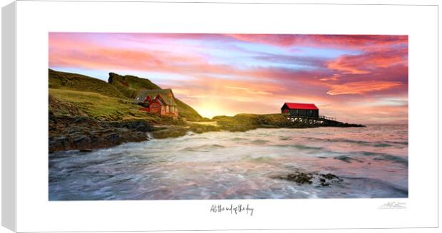 At the end of the day sunset at a beautiful coasta Canvas Print by JC studios LRPS ARPS
