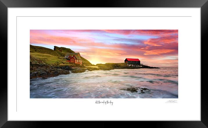 At the end of the day sunset at a beautiful coasta Framed Mounted Print by JC studios LRPS ARPS