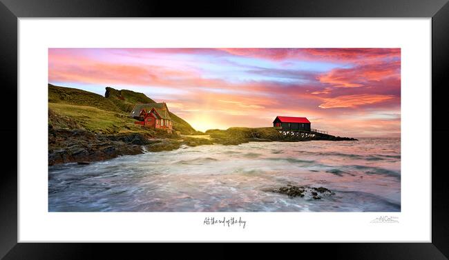 At the end of the day sunset at a beautiful coasta Framed Print by JC studios LRPS ARPS