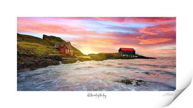 At the end of the day sunset at a beautiful coasta Print by JC studios LRPS ARPS