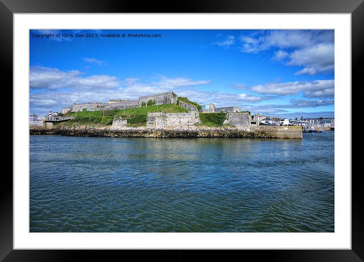 Royal Citadel Plymouth Framed Mounted Print by Chris Day