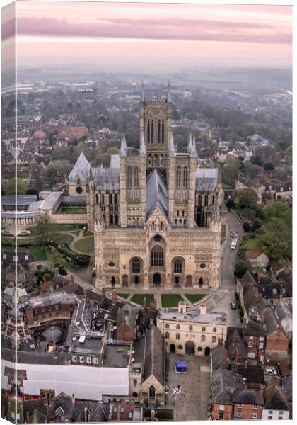 Lincoln Cathedral Canvas Print by Apollo Aerial Photography