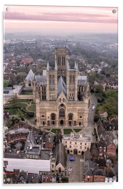 Lincoln Cathedral Acrylic by Apollo Aerial Photography