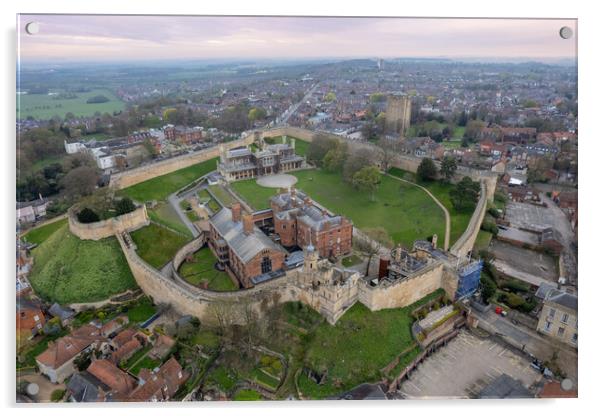 Lincoln Castle Acrylic by Apollo Aerial Photography