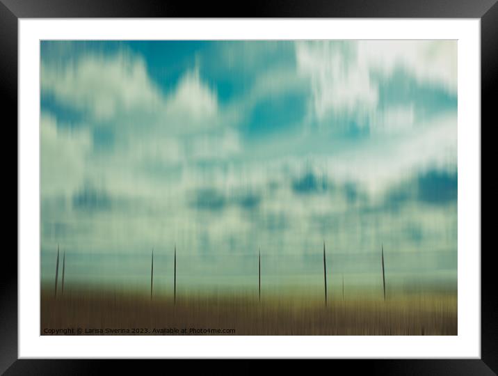 Sky cloud Framed Mounted Print by Larisa Siverina