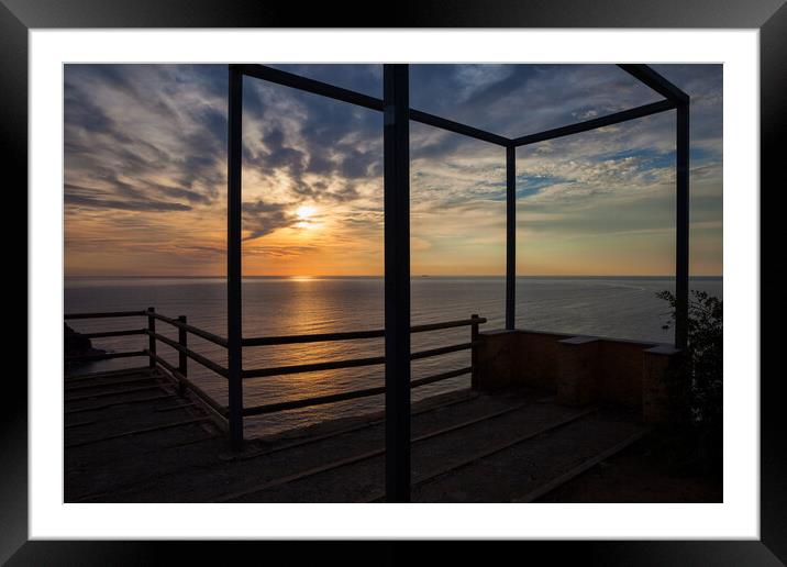 Sunrise At The Sea From Old Viewpoint Terrace Framed Mounted Print by Artur Bogacki