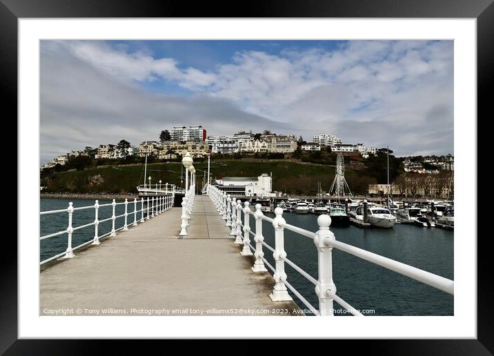 Harbour walk  Framed Mounted Print by Tony Williams. Photography email tony-williams53@sky.com