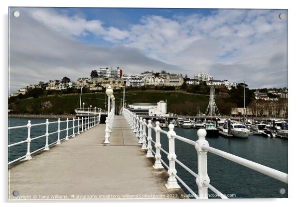Harbour walk  Acrylic by Tony Williams. Photography email tony-williams53@sky.com