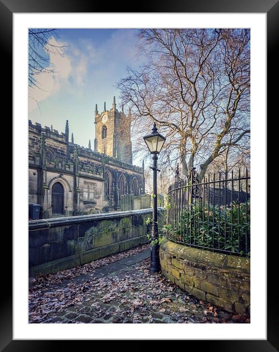 Winter Morning at St Mary's Church  Framed Mounted Print by Peter Lewis
