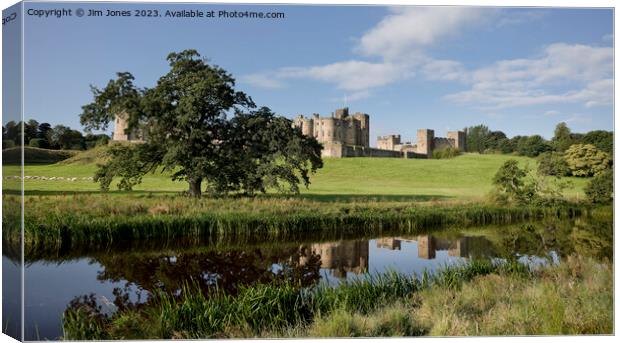 Majestic Medieval Castle on Tranquil Waters Canvas Print by Jim Jones