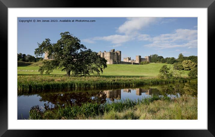 Majestic Medieval Castle on Tranquil Waters Framed Mounted Print by Jim Jones